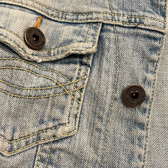 abercrombie kids light wash denim jacket - Picture 4 of 7